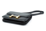 Pre-Owned Hermès Black Box Calf Constance 18