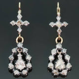 Victorian diamond dangle earrings