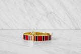 THE STRIPE BANGLE BRACELET WITH LOCK