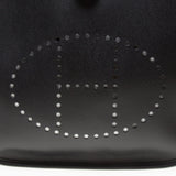 Hermes Noir Epsom Leather Evelyne III PM Crossbody Bag (Q Stamp)