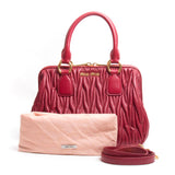 Miu Miu Rubino Matelasse Nappa Handbag
