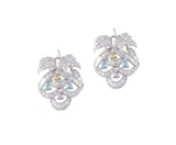 Colored gemstone earrings