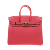 Hermes Rose Jaipur Togo Leather Birkin 25cm (T Stamp)