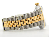 Pre Owned Mens Rolex Two-Tone Datejust with a Black Dial 1601