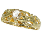 Antique Victorian mens ring with diamond