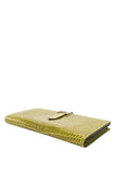 Vert Anis Porosus Crocodile Lisse Bearn Gusset Wallet