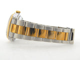 Pre Owned Mens Rolex Two-Tone Datejust with a Black Diamond Dial 16233