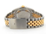 Pre Owned Mens Rolex Stainless Steel Datejust with a Gold Anniversary Dial 16233
