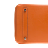 Hermes Orange Epsom Leather Birkin 35cm (Q Stamp)