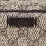 Gucci 211125 Beige/Ebony GG Supreme Canvas Toiletry Case