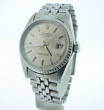 Pre Owned Mens Rolex Stainless Steel Datejust with a Silver Dial 1603