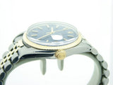 Pre Owned Mens Rolex Two-Tone Datejust with a Blue Dial 1601