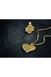 deep faith gold pendant necklace