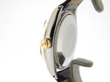 PRE OWNED MENS ROLEX TWO-TONE OYSTER PERPETUAL WITH A BLACK DIAL 1005