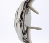 Pre Owned Mens Rolex Stainless Steel Datejust with a Silver Diamond Dial 116234