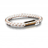 LEATHER BRACELET 6MM - GOLD