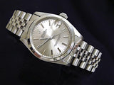 Pre Owned Mid Size Rolex Stainless Steel Datejust with a Silver Dial 6824