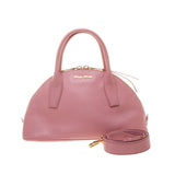 Miu Miu Light Pink Calfskin Leather Handbag