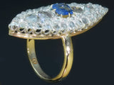 Marquise diamond engagement ring