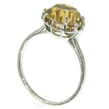 Estate platinum hyacint engagement ring