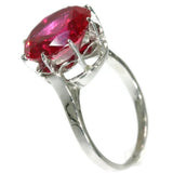 French estate platinum engagement ring