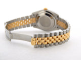 Pre Owned Mens Rolex Two-Tone Datejust with a Slate Arabic Dial 116233