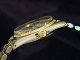 Pre Owned Mens Rolex Two-Tone Datejust with a Blue Linen Dial 1601