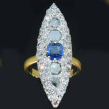 Marquise diamond engagement ring