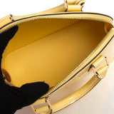 Louis Vuitton M90104 Monogram Vernis Citrine Alma BB Handbag with Shoulder Strap