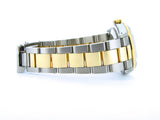 Pre Owned Mens Rolex Two-Tone Datejust with a White Arabic Dial 16233
