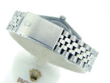 Pre Owned Mens Rolex Stainless Steel Datejust with a Silver Diamond Dial 1601
