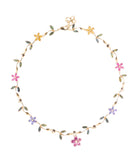 Colored sapphire Flora necklace