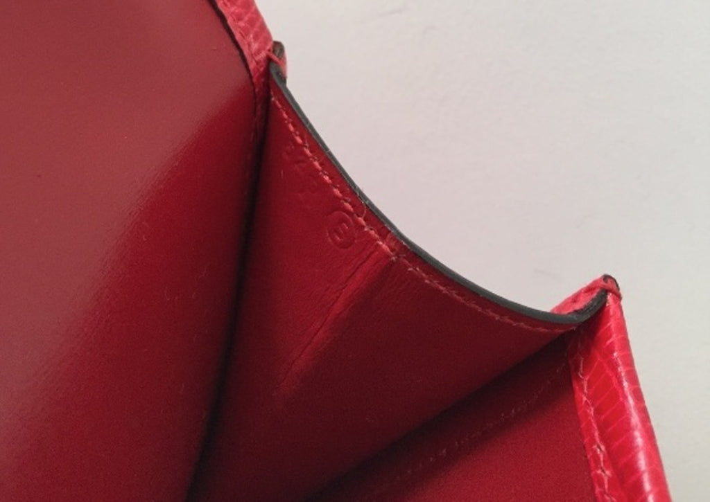 Hermès Jige Lizard Rouge Braise clutch Lizard Rouge Braise – Very rare color
