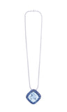 Pave sapphire necklace
