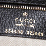 Gucci 354408 Black Swing Leather PM Tote Bag