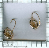 Red gold Victorian earrings
