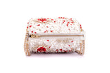 Ruche & Hues Handmade Red Splash Duffle