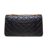 Chanel Black Lambskin Quilted Reissue 2.55 Large Chain Bag