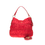 Prada Red Nylon Shoulder Bag with Shoulder Strap