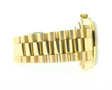 Pre Owned Mens Rolex Yellow Gold Datejust Diamond Black 16018