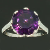 Platinum vintage engagement ring