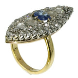 Marquise diamond engagement ring