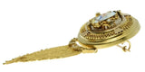 Gold Biedemeier brooch and locket