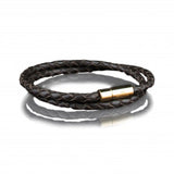 LEATHER BRACELET 4MM - GOLD