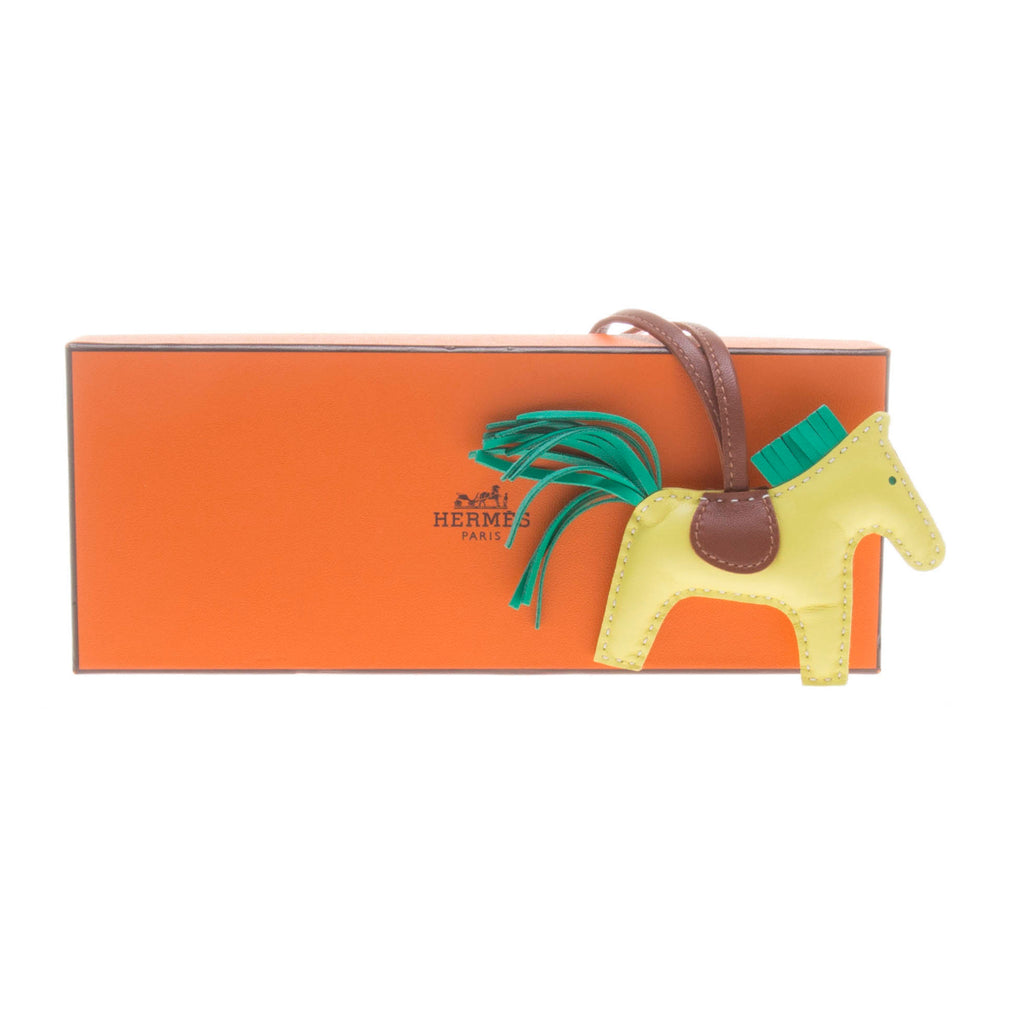 Hermes Lime/ Menthe Leather Rodeo Charm