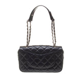 Chanel A90211 Navy Perforated Lambskin Quilted Shoulder Bag