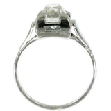 Art Deco engagement ring with diamond