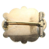Georgian red gold memoriam brooch