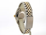 Pre Owned Mens Rolex Two-Tone Datejust with a Black Dial 16013