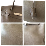 Hermès Hermès Birkin 40 Taurillon Clémence étoupe